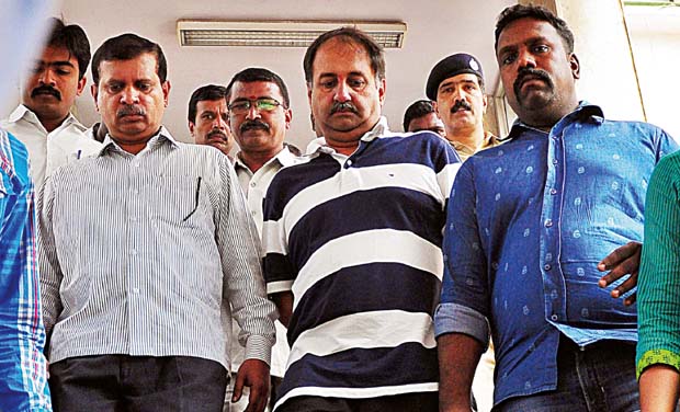 File picture of Ashwin Y. being taken to the Lokayukta court File picture of Ashwin Y. being taken to the Lokayukta court